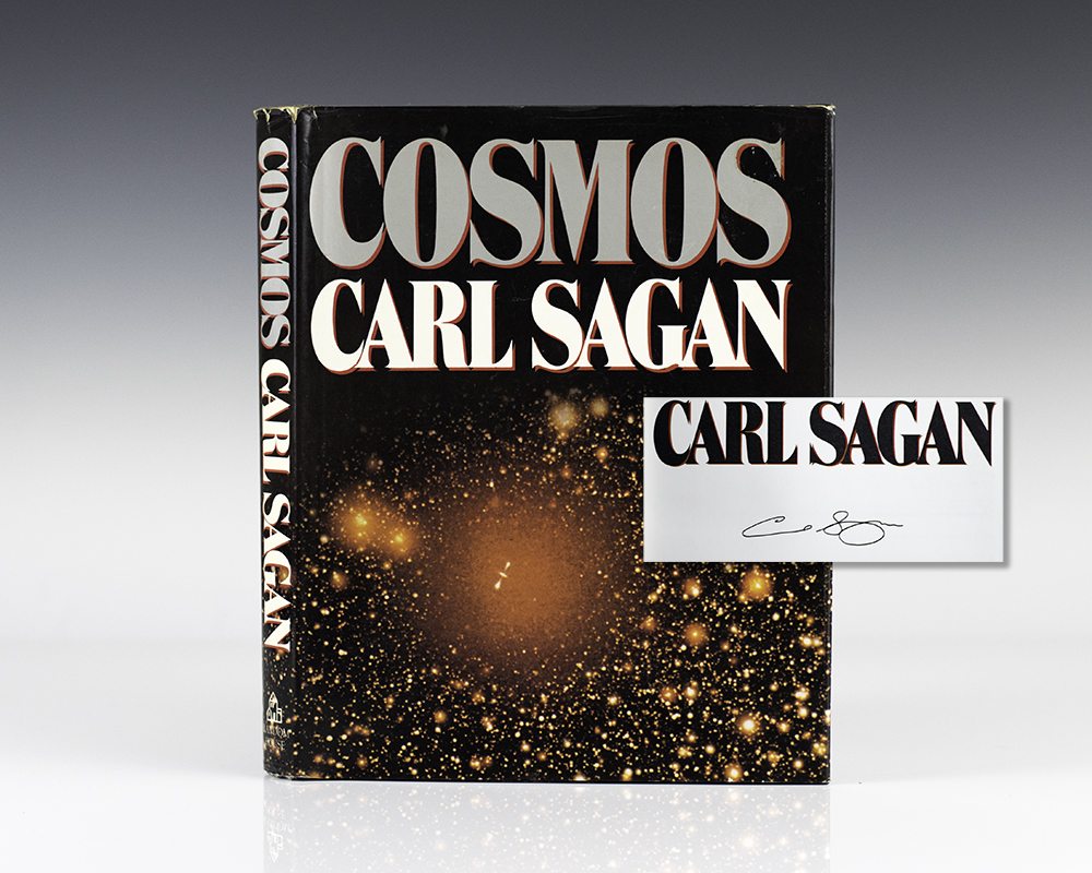 Cosmos Carl Sagan First Edition SIgned Rare Book