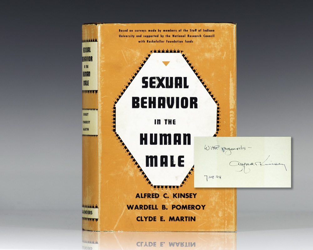 Sexual Behavior In The Human Male Kinsey First Edition Signed 4272