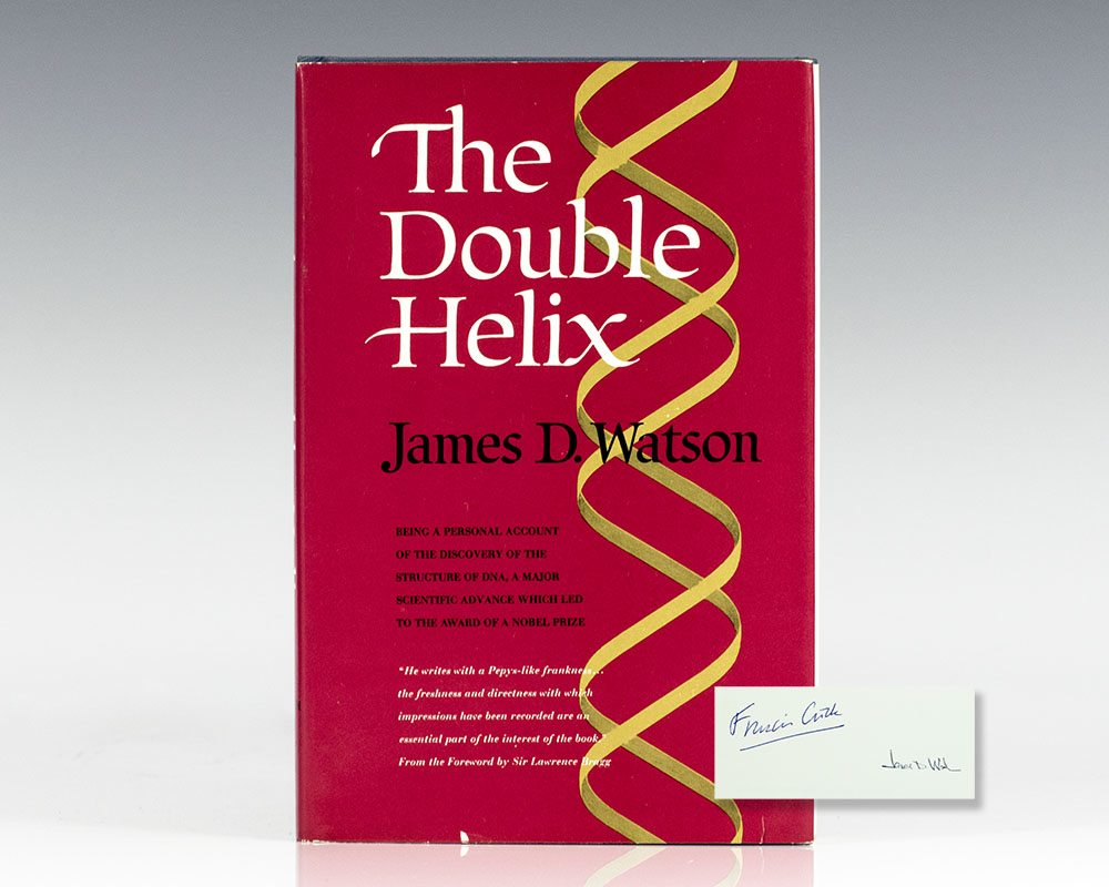 Double Helix Francis Crick First Edition Signed Rare Dna