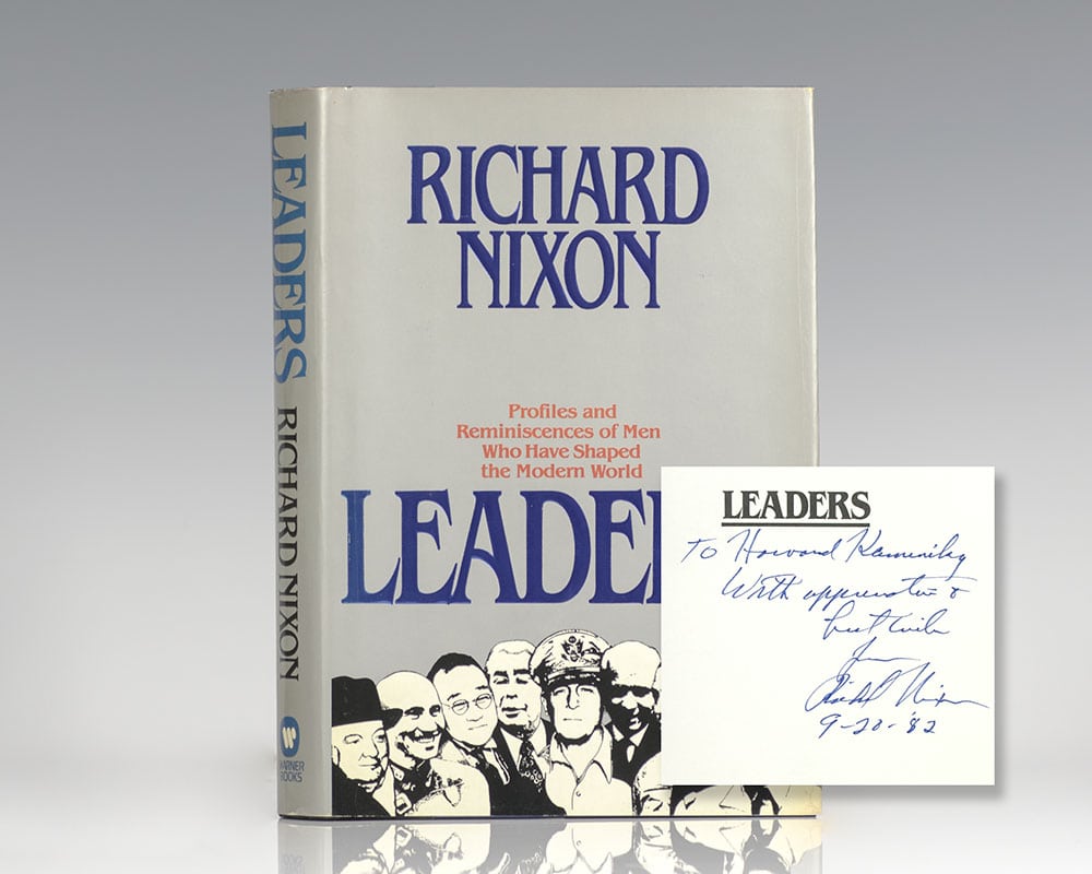 Leaders Richard Nixon First Edition Signed