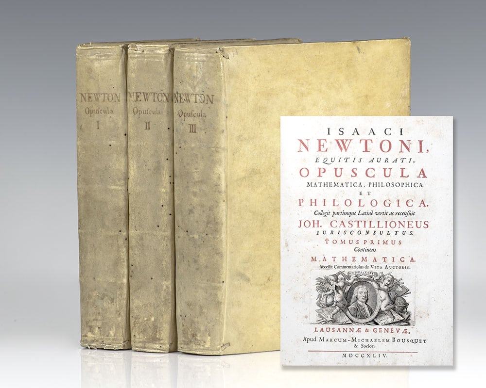 Opuscula Mathematica Isaac Newton First Editon Opticks 7475