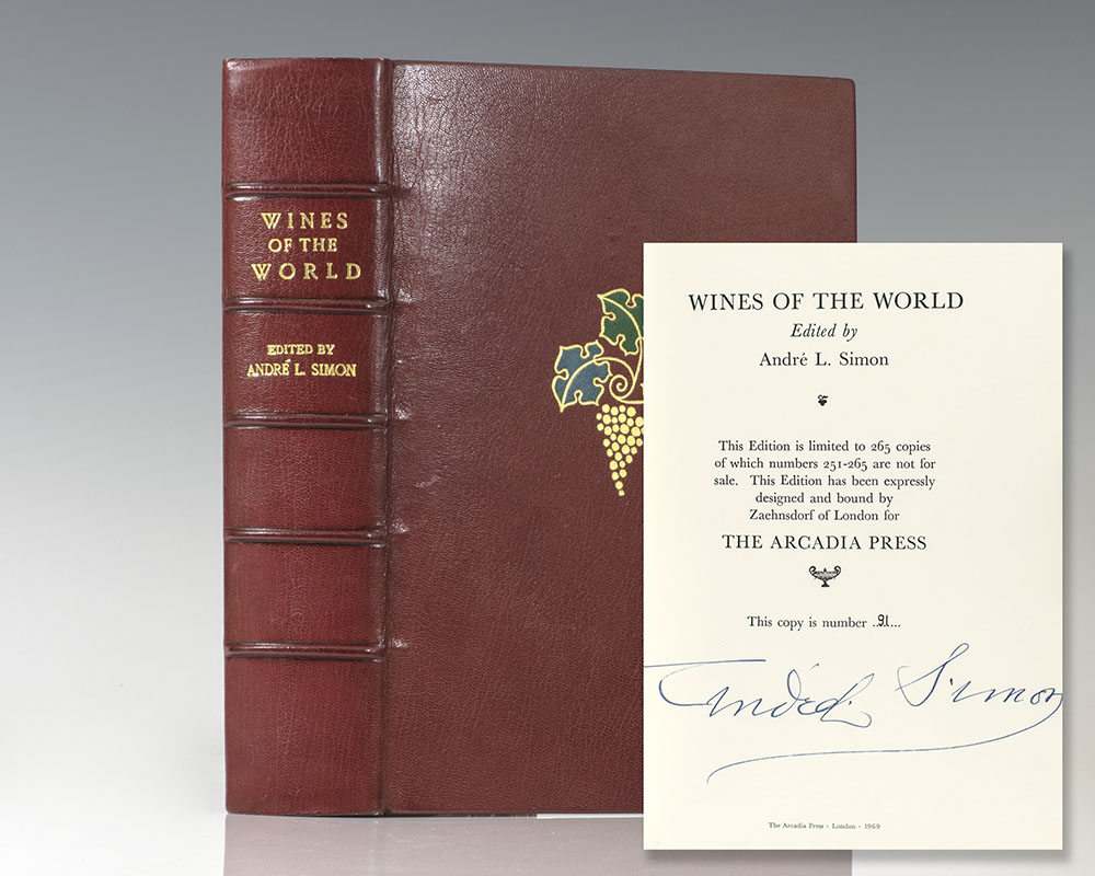 Wines of the World André L. Simon Signed Limited Edition