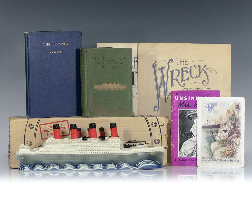 Rare Titanic Collection including a First Editions of The Titanic and The  Titanic Tragedy