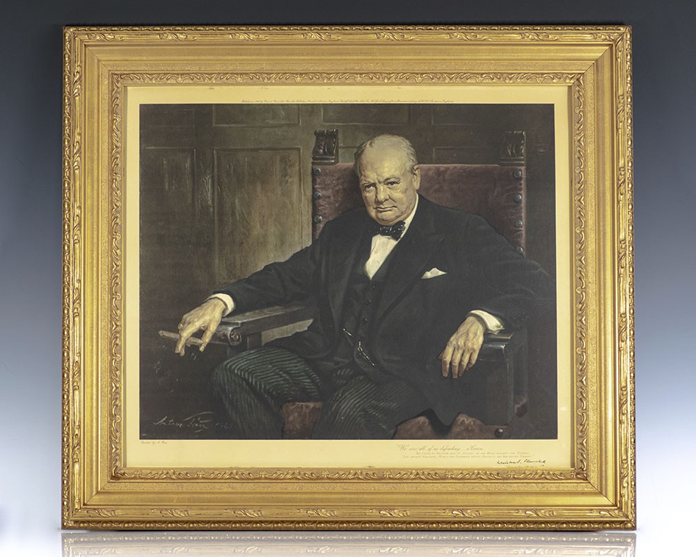 winston churchill painting 80 years old