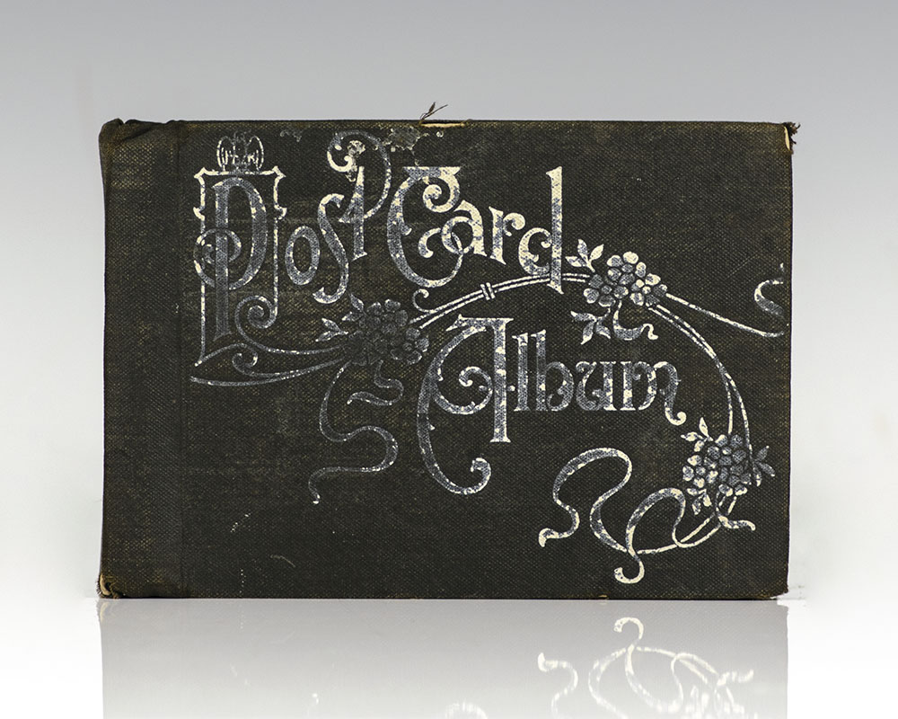 THE NONPAREIL VICTORIAN ANTIQUE POSTCARD ALBUM 1876 LOT OF 230 POSTCARDS