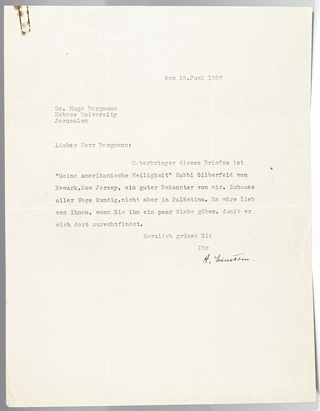 Albert Einstein Typed Letter Signed. - Raptis Rare Books | Fine Rare ...