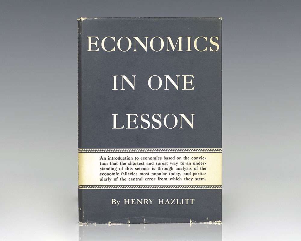 Economics In One Lesson Henry Hazlitt First Edition Rare Book