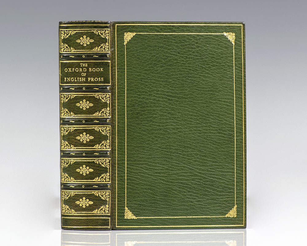 The Oxford Book of English Prose. - Raptis Rare Books | Fine Rare and ...