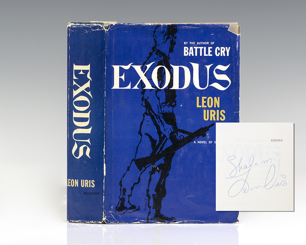 Exodus Leon Uris First Edition Signed Rare Book