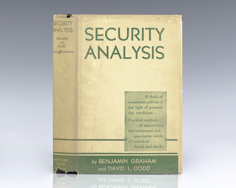 Security Analysis Benjamin Graham First Edition Signed Rare Book