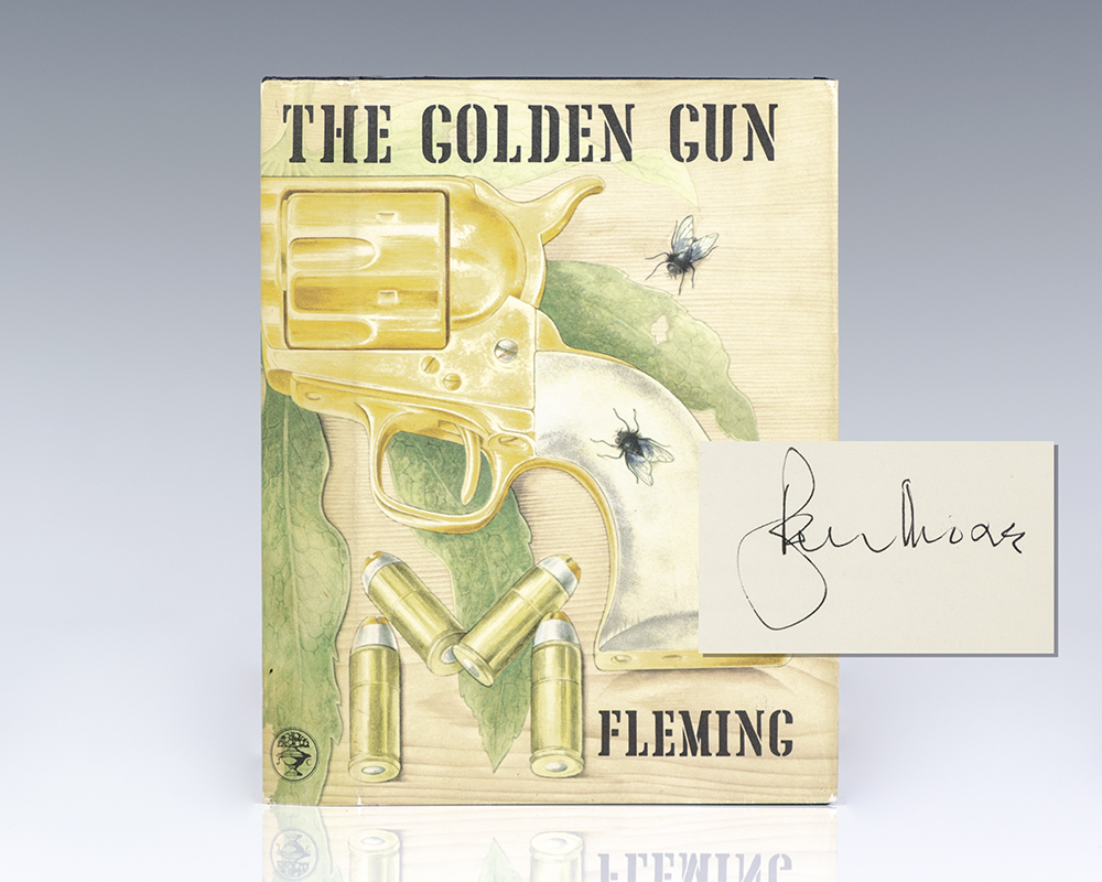 The Man With the Golden Gun Ian Fleming First Edition Signed Roger Moore