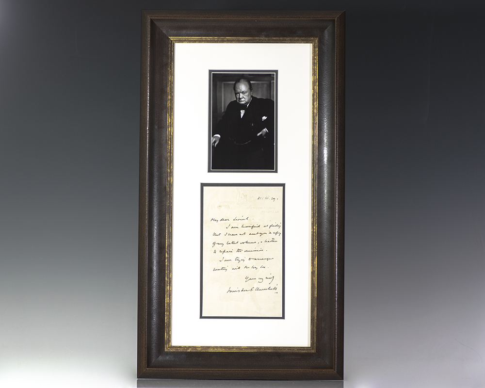 Winston S. Churchill Autograph Letter Signed