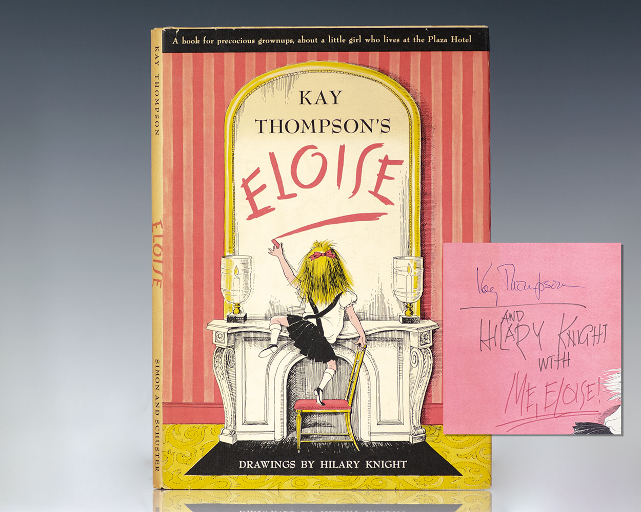 Eloise: A Book for Precocious Grown ups, Eloise in Paris, Eloise at  Christmastime First Editions Hilary Knight Signed