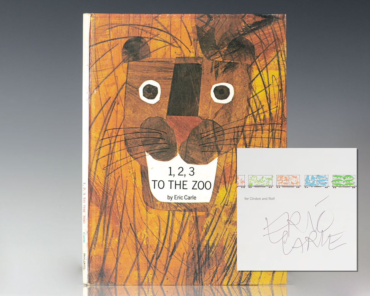 1,2,3 The Zoo Eric Carle First Edition Signed