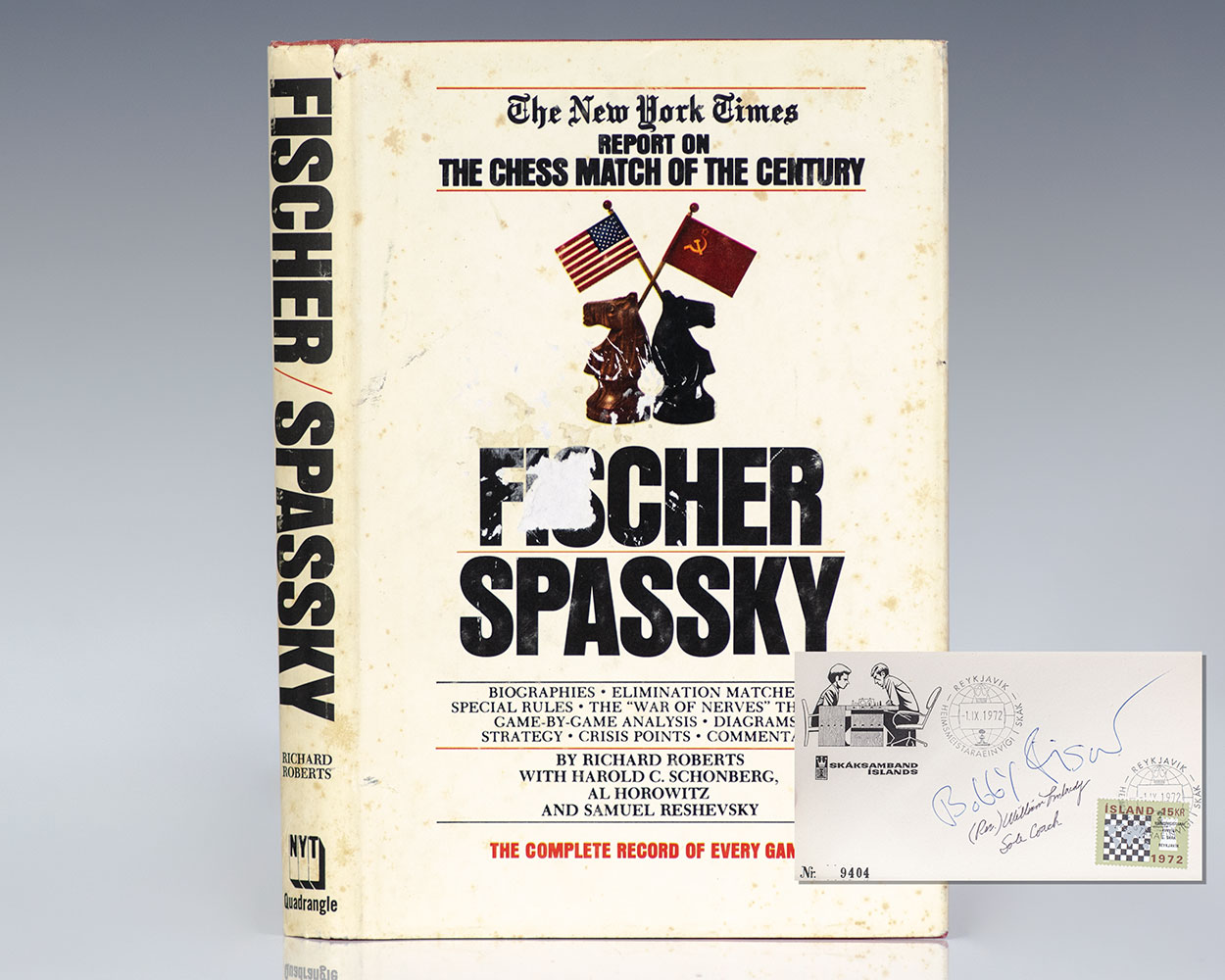 Boris Spassky Bobby Fischer First Edition Signed