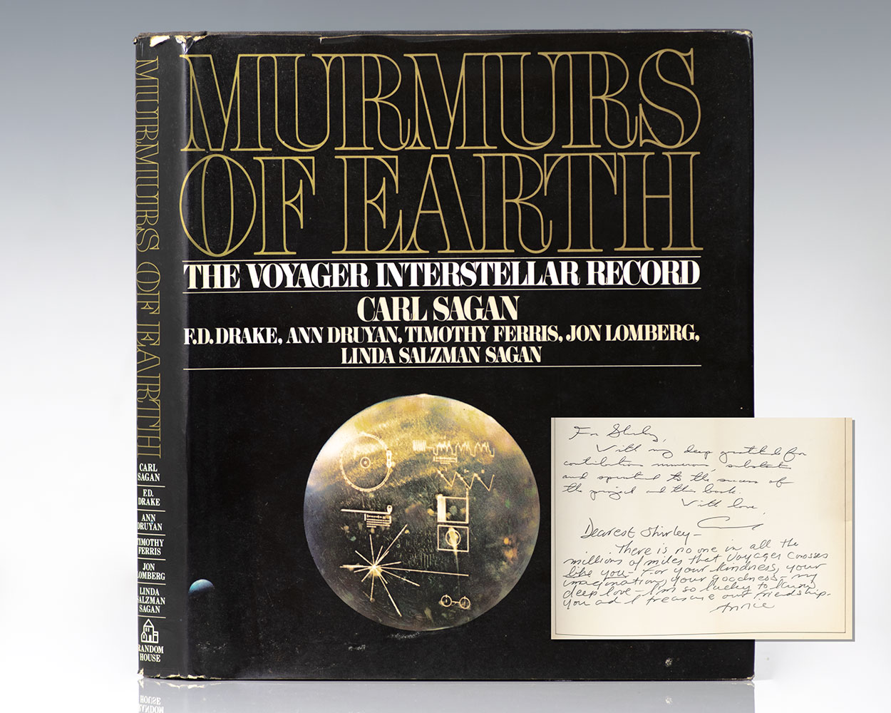 Murmurs of Earth Carl Sagan Anne Druyan First Edition Signed