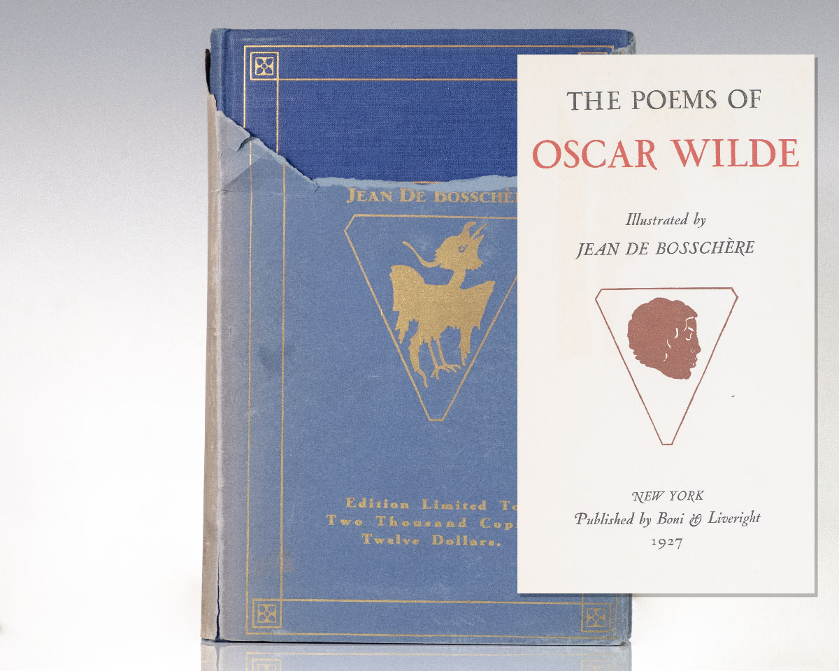 The Poems Oscar Wilde Raptis Rare Books Fine Rare And Antiquarian