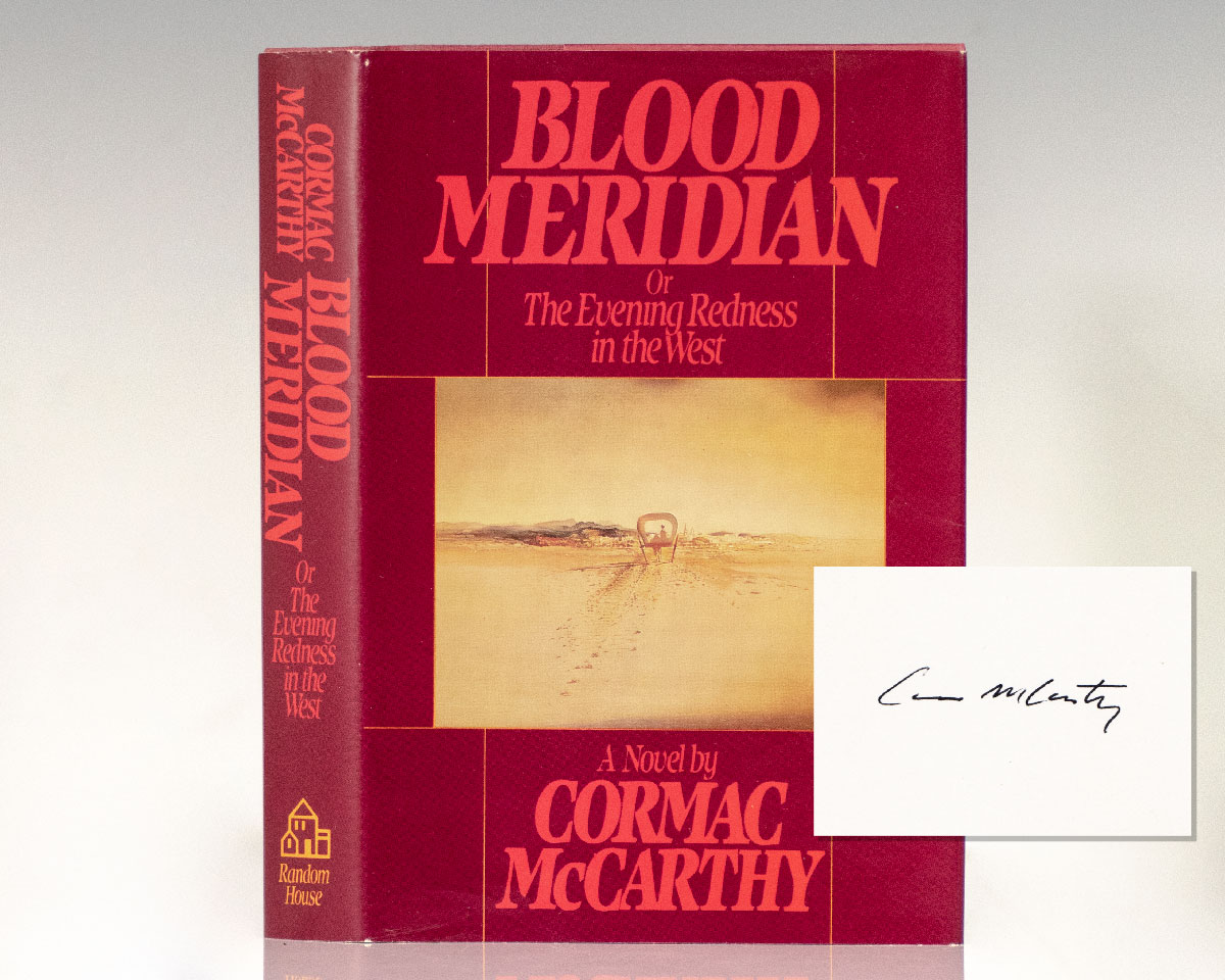 Blood Meridian Cormac McCarthy First Edition Signed Rare Book