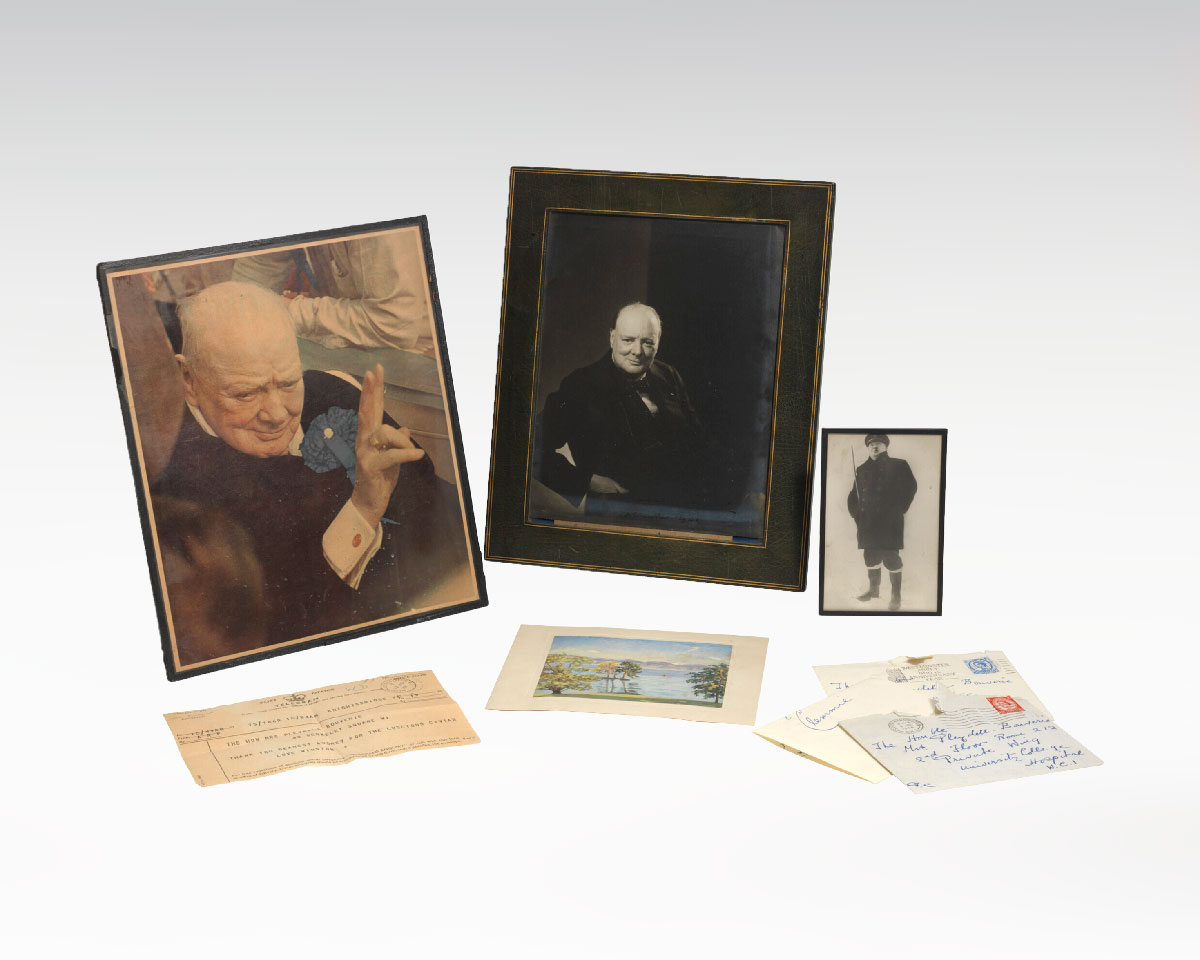 Winston S. Churchill Signed Photograph With Autographed Notes. - Raptis ...