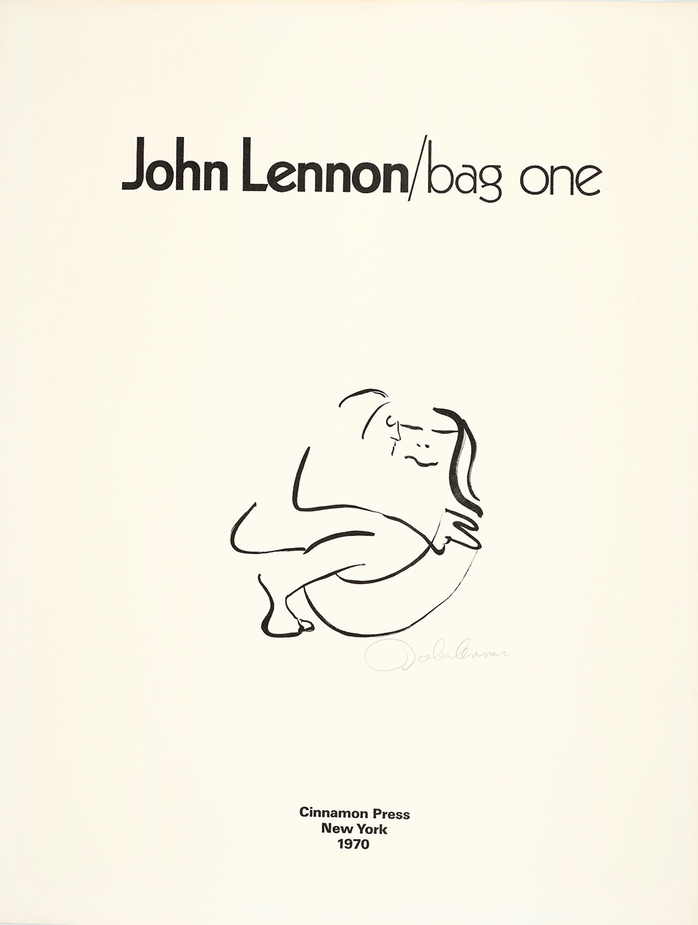 John Lennon Signed Bag One Lithograph Raptis Rare Books Fine Rare And Antiquarian First 1199