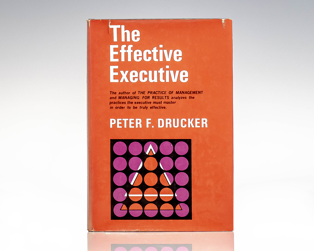 The Effective Executive Peter F. Drucker First Edition Signed