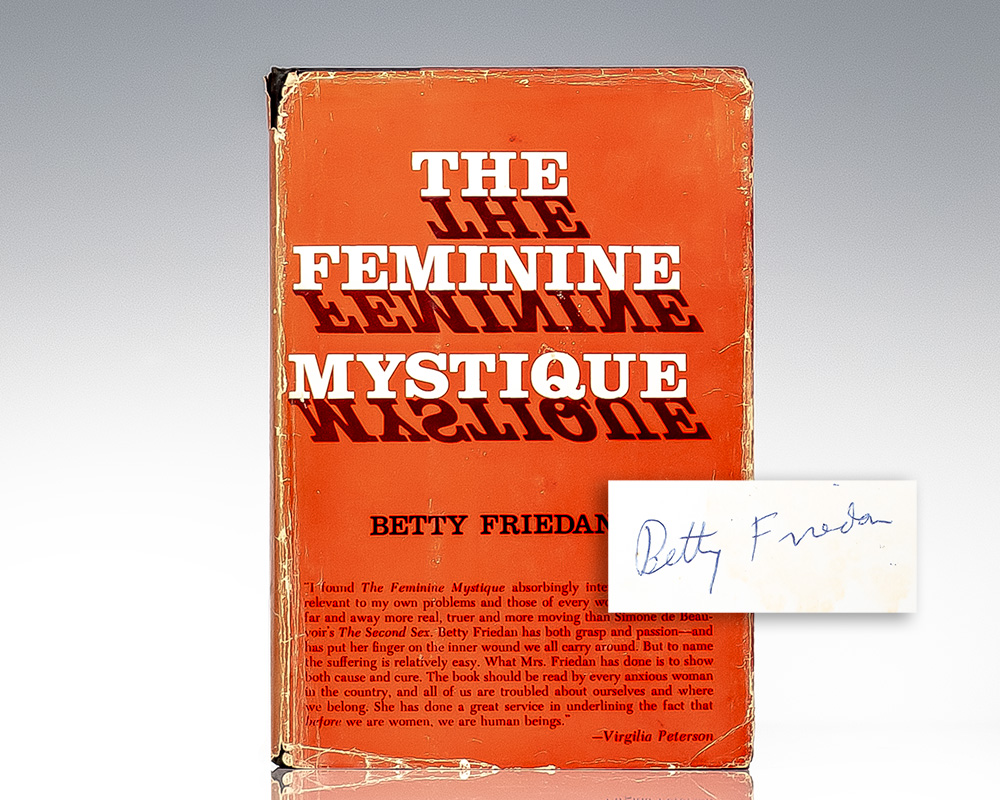 The Feminine Mystique Betty Friedan First Edition Signed Rare Book