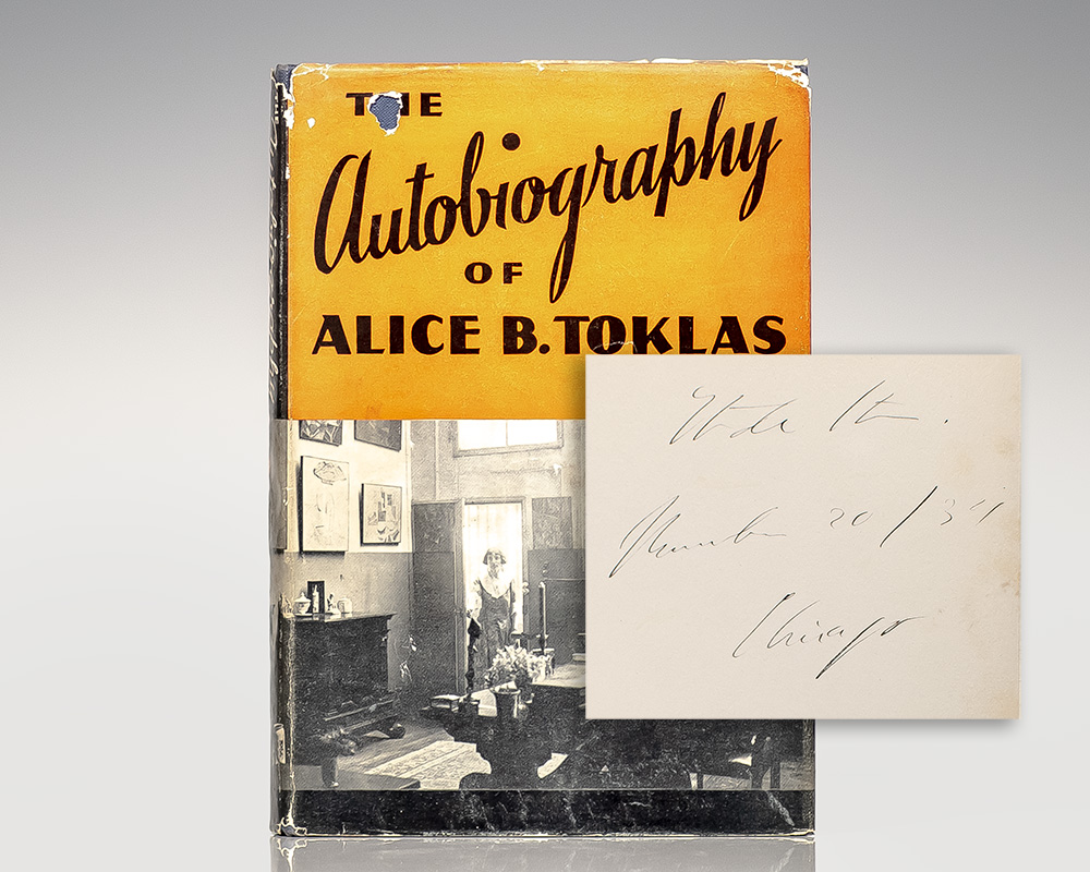 The Autobiography Of Alice B. Toklas Gertrude Stein First Edition