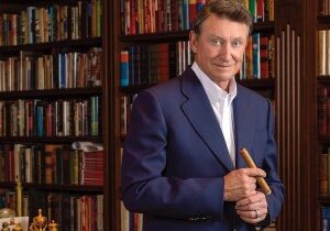 Wayne Gretzky Raptis Rare Books February 2025 Churchill Cigar Lounge Palm Beach Florida